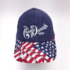 Charlie Daniels Band‎ Hat Baseball Cap American Flag Patriotic Blue Strapback